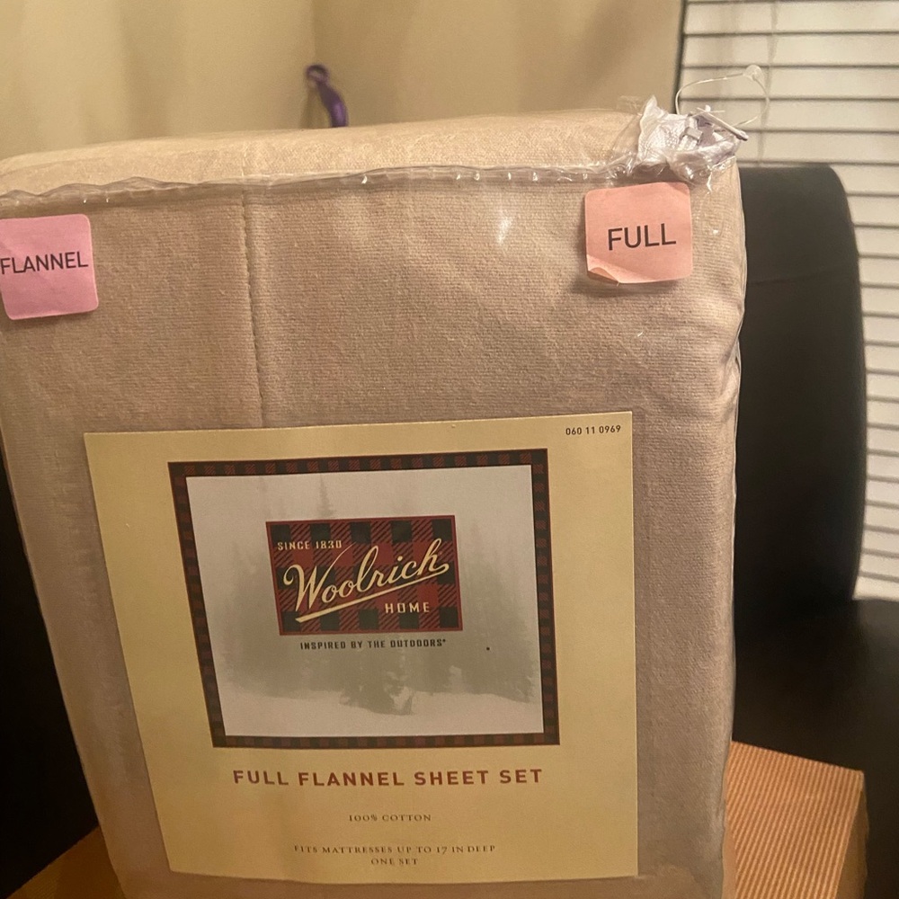 Full Flannel Sheet Set - Cream